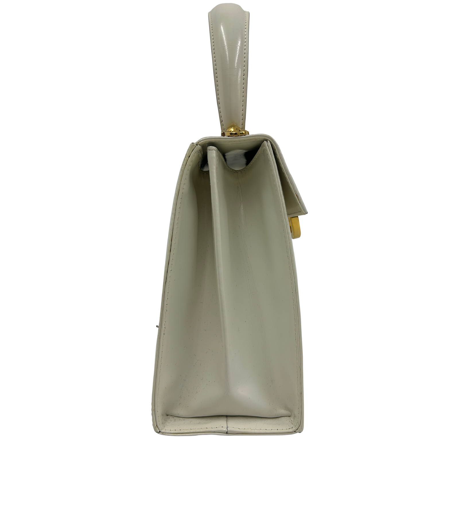 Gancini, 290&euro;, Bolso, Blanco, Animal - Piel, Vista lateral